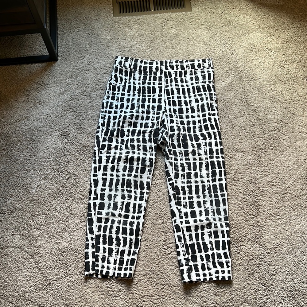 Lior Black and White capri pants